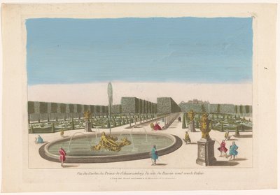 Ansicht des Brunnens im Garten des Palais Schwarzenberg in der Nähe von Wien von Mesard