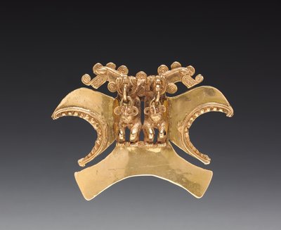 Doppelvogelköpfiger Figurenanhänger, ca. 1000-1500 von Mesoamerican Mesoamerican