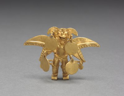 Geflügelter Figurenanhänger, ca. 1000-1550 von Mesoamerican Mesoamerican