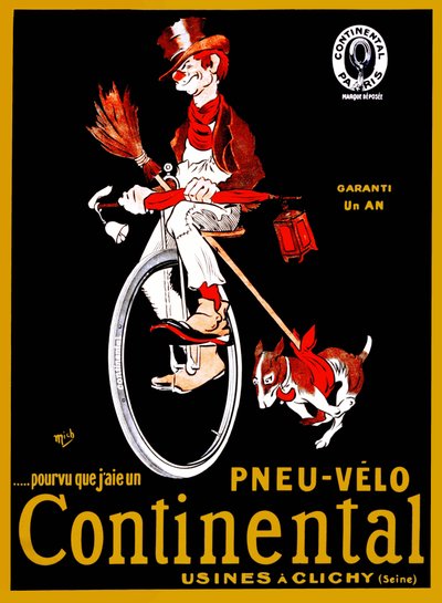 Werbeplakat für Continental-Reifen. von Mich