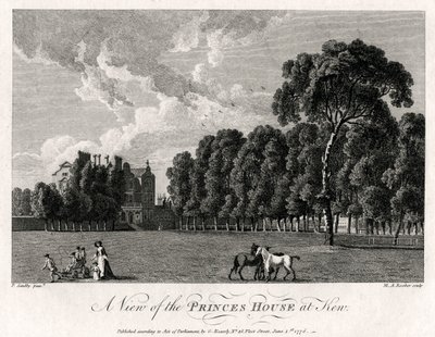 Ansicht des Prinzenhauses in Kew, 1776 von Michael Angelo Rooker