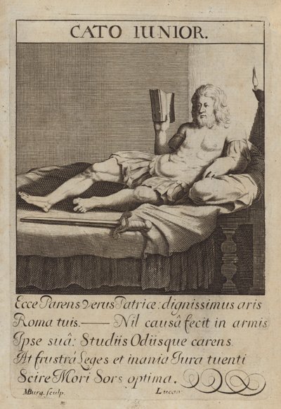 Cato der Jüngere, römischer Staatsmann von Michael Burghers