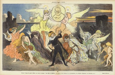 Hundertjahrfeier der Geburt von Victor Hugo, Illustration für Le Rire von Michael Burghers