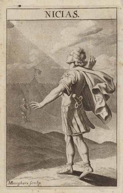 Nicias, athenischer Politiker und General des Peloponnesischen Krieges von Michael Burghers