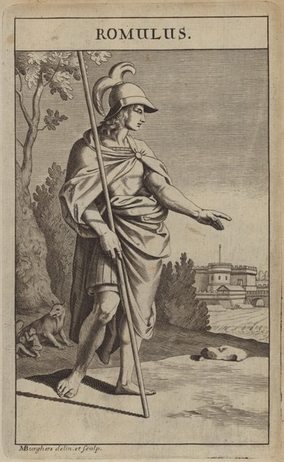 Romulus, einer der mythischen Gründer Roms von Michael Burghers