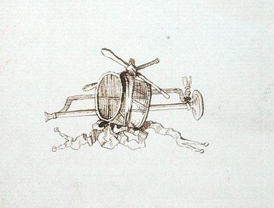 Zeichnung aus Michael Faradays Sammelalbum von Michael Faraday