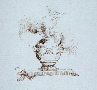 Zeichnung aus Michael Faradays Sammelalbum von Michael Faraday