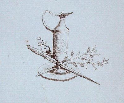 Zeichnung aus Michael Faradays Sammelalbum von Michael Faraday