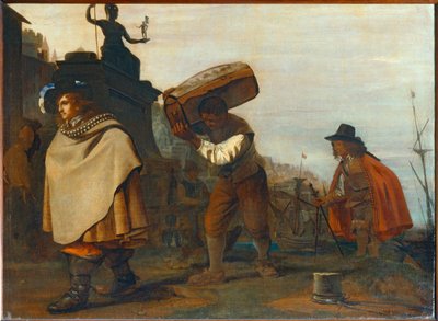 Gentleman kommt in einem südlichen Hafen an von Michael Sweerts
