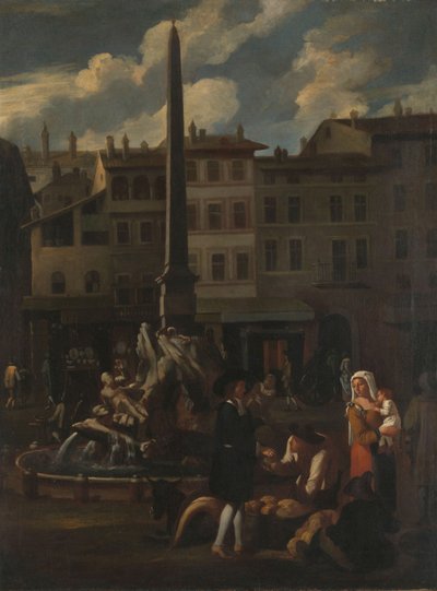 Marktszene in Rom von Michael Sweerts