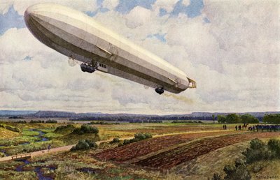 Aufstieg eines deutschen Militär-Zeppelins von Michael Zeno Diemer