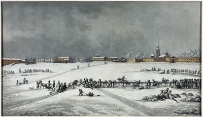 Ansicht der Peter-und-Paul-Festung von Michel Francois Damam Demartrait