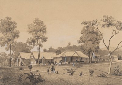 Das Cottage, Residenz des Gouverneurs von Michel Jean Cazabon