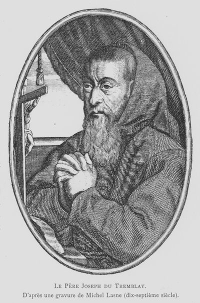 Francois Leclerc du Tremblay, französischer Kapuzinermönch und Berater und Agent von Kardinal Richelieu, bekannt als Pater Joseph und die Graue Eminenz von Michel Lasne
