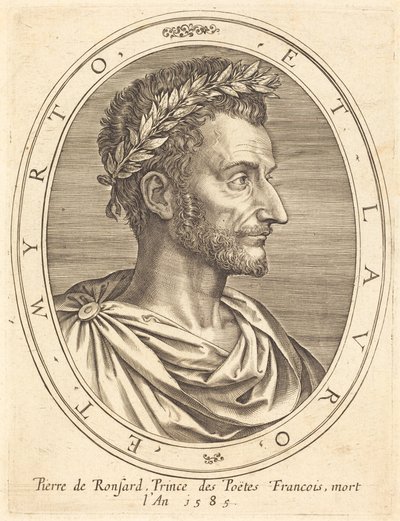 Pierre de Ronsard von Michel Lasne