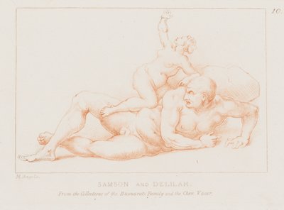 Samson und Delilah von Michelangelo (after) Buonarroti
