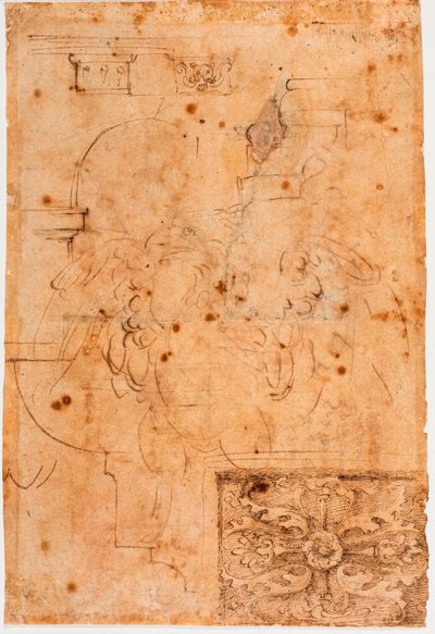 Aquila Skizzen und Studien von architektonischen Elementen von Michelangelo Buonarroti