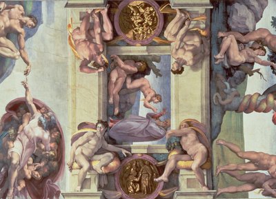 Sixtinische Kapelle Decke (1508-12): Die Erschaffung Evas von Michelangelo Buonarroti