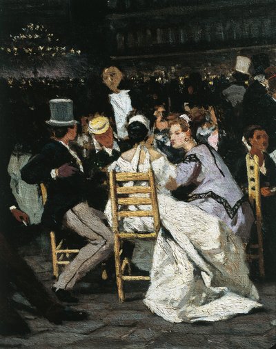 Ein Café auf der Piazza San Marco, von Michele Cammarano von Michele Cammarano