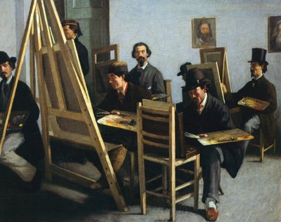 Malschule, ca. 1865 von Michele Cammarano
