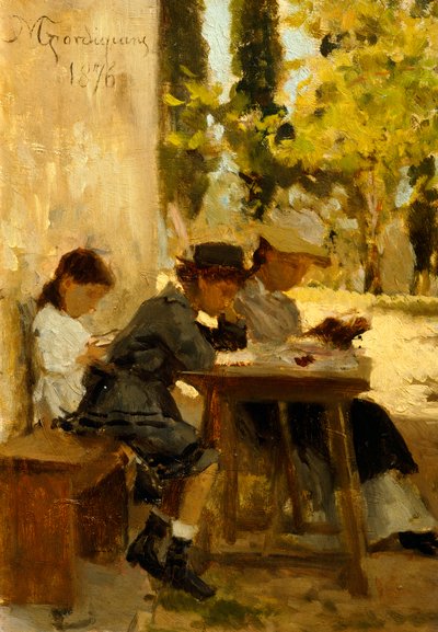 Die Familie des Künstlers von Michele Gordigiani