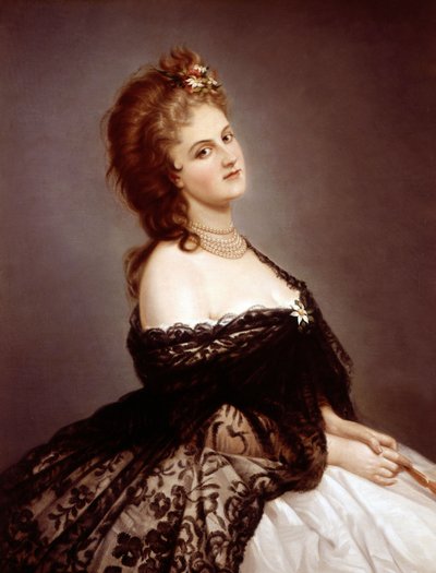 Virginia Oldoini, Gräfin von Castiglione, nach einem Foto von Pierre-Louis Pierson, 1862 von Michele Gordigiani