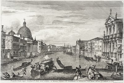 Der Canal Grande zwischen San Simone Piccolo und Santa Chiara von Michele Marieschi