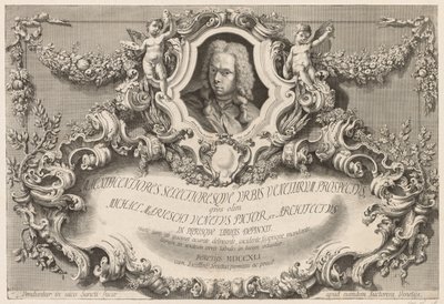 Ansichten von Venedig: Frontispiz - Titelseite, 1741 von Michele Marieschi