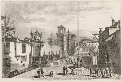 Ansichten von Venedig: Die Tore des Arsenals, 1741 von Michele Marieschi