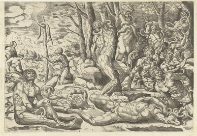Die Anbetung der ehernen Schlange von Michiel Coxie (I) (attributed to)