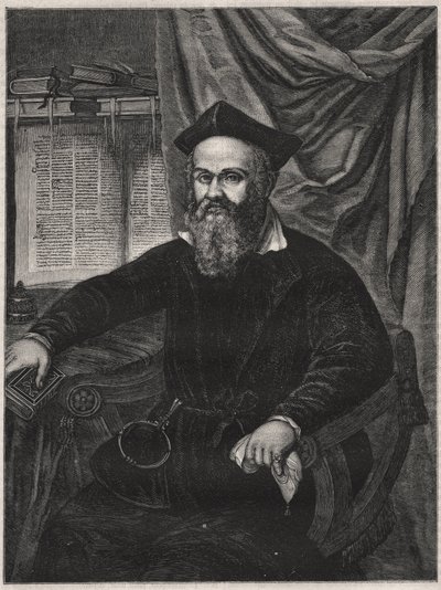 Porträt von Marco Antonio de Dominis (Markantun de Dominis) (1556-1624) dalmatinischer Geistlicher, Apostat und Wissenschaftler - Gravur von G J Delff nach Mierevelt von Michiel Jansz. van (after) Mierevelt