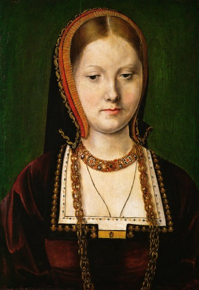 Porträt von Maria Tudor (1496-1533) von Michiel Sittow