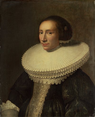 Porträt einer Dame mit Halskrause von Michiel van Miereveld