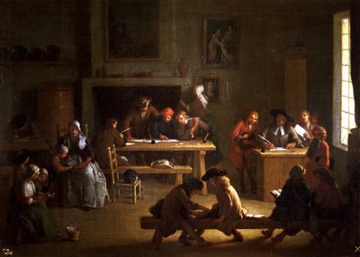 Innenraum einer Schule von Miguel Angel Houasse