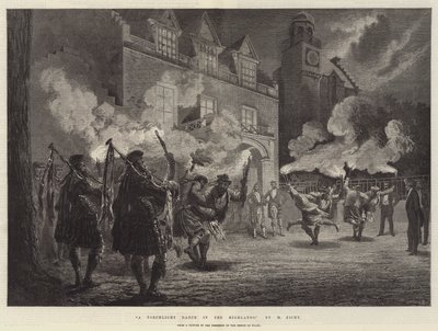 Ein Fackeltanz in den Highlands von Mihaly von Zichy