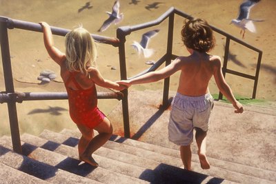 Betreten des Strandes von Mike Briscoe