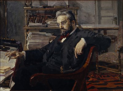 Porträt von Konstantin Dmitrijewitsch Artsybushev 1849-1901, 1897 von Mikhail Aleksandrovich Vrubel