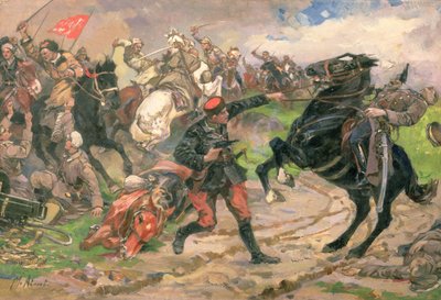 Der rote Dundich im Kampf von Mikhail Ivanovich Avilov