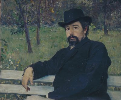 Porträt des Malers Nikolai Alexandrowitsch Jaroschenko von Mikhail Vasilyevich Nesterov