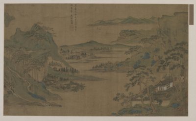 Ein weiter Blick auf Berge und Wasser von Ming Dynasty Chinese School