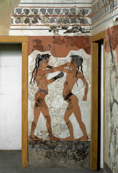 Minoische Kunst: Kampf zwischen zwei Boxern von Minoan