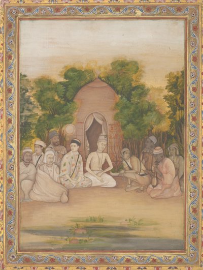 Eine Versammlung heiliger Männer verschiedener Glaubensrichtungen, ca. 1770-75 von Mir Kalan Khan