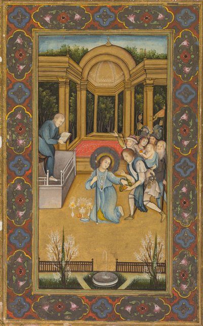 Jesus unter den Ärzten im Tempel, um 1760 von Mir Kalan Khan