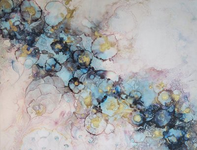 Träumende blaue Blüten von Mishel Schwartz