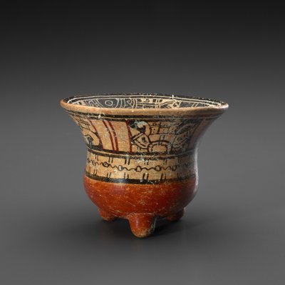 Dreibeinschale mit Göttern und Kalendersymbolen, 900-1519 n. Chr. von Mixtec Mixtec