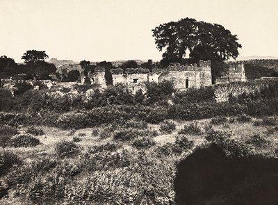 „Ein Imperium aufbauen“ im faschistischen Zeitalter: das Schloss von König Fasiladas in Gondar, Äthiopien, 09/05/1936 von Modestino Baldinetti