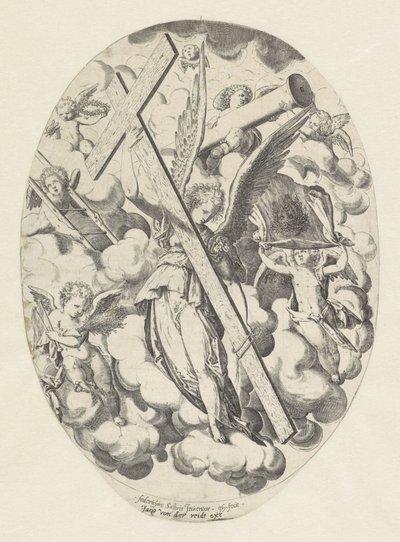 Engel mit Leidenswerkzeugen von Monogrammist GH