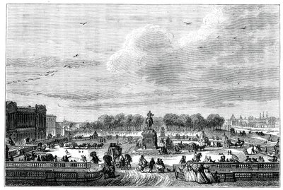 Die Gärten eines französischen Palastes von König Ludwig XV. von Moreau