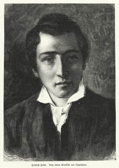 Heinrich Heine, deutscher Dichter von Moritz Daniel Oppenheim