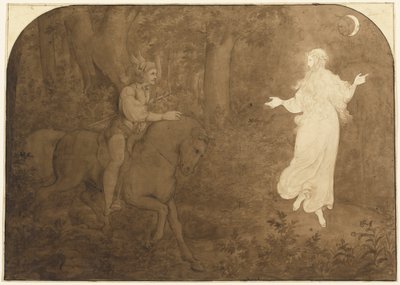 Die Erscheinung im Wald von Moritz Ludwig von Schwind
